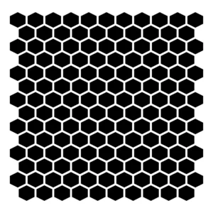 Evenly repeated hexagons forming a crisp honeycomb pattern.