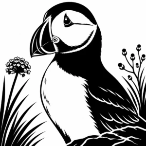 Bold wildlife lettering reading Nature Makes the Finest Designs.