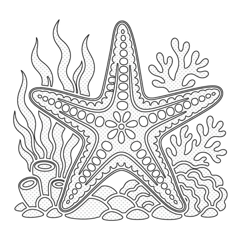 An uncoloured Miss Dolly Studios colouring page.